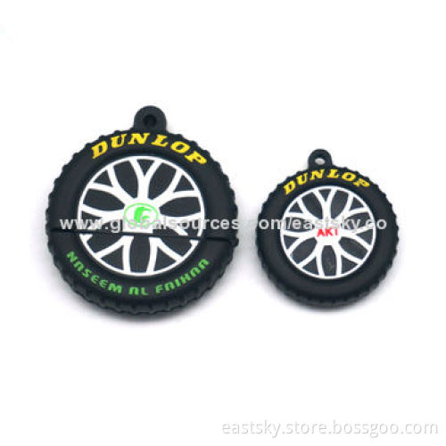 Custom Tire Shape USB drive, made of soft PVC material, OEM orders welcome